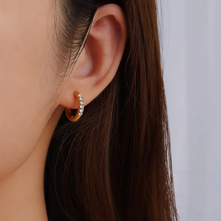 Pendientes "ARO CON CIRCONITAS"