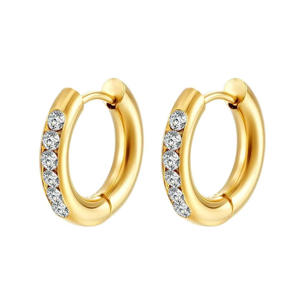 Pendientes "ARO CON CIRCONITAS"